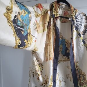 Versace Multicolor Graphic Shirt